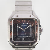 Cartier Santos Watch Dark Navy Dial
